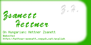 zsanett hettner business card